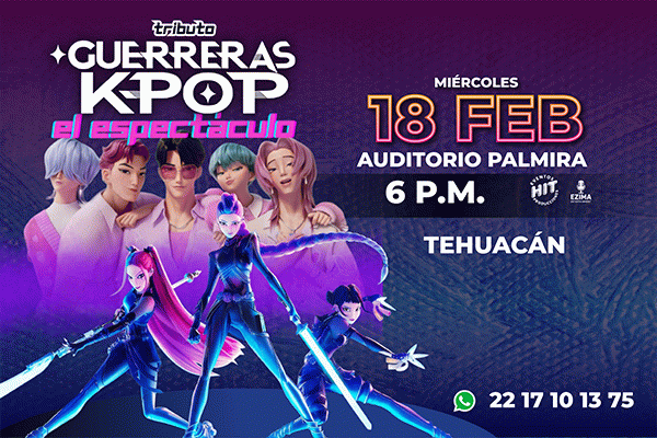 Tributo Guerreras K- Pop  el espectáculo, Tehuacán